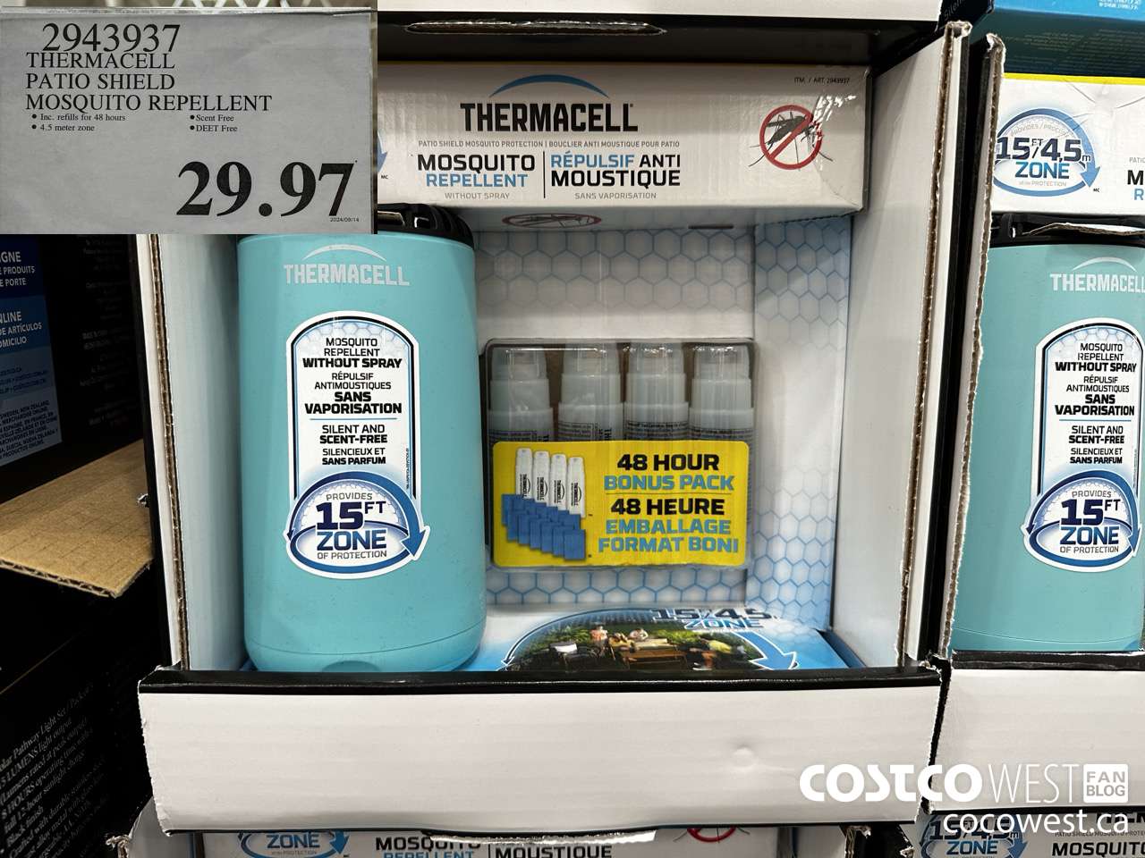 2943937 THERMACELL PATIO SHIELD MOSQUITO REPELLENT $29.97