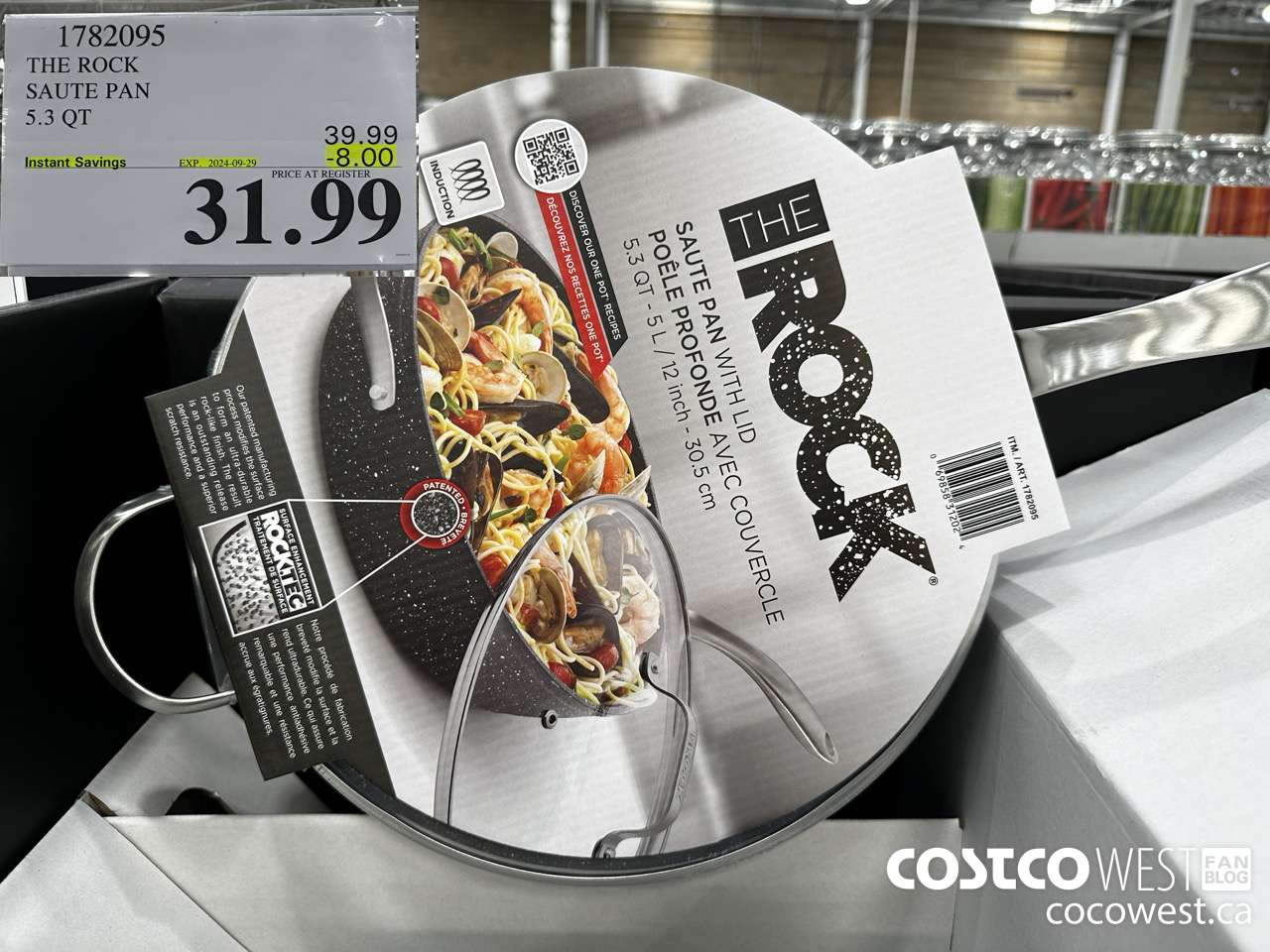1782095 THE ROCK SAUTE PAN 5.3 QT ($8.00 INSTANT SAVINGS EXPIRES ON 2024-09-29) $31.99
