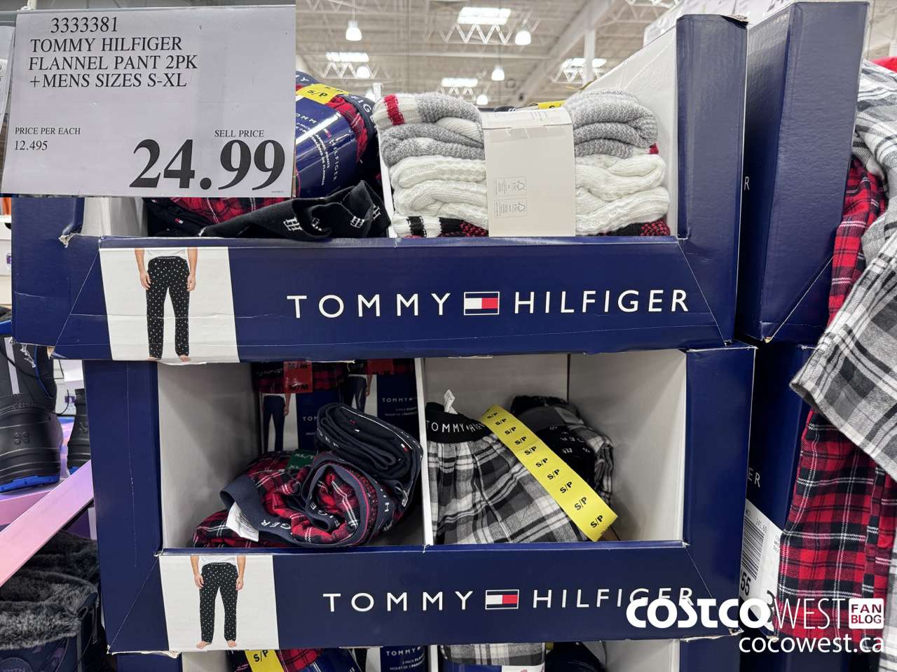 3333381 TOMMY HILFIGER FLANNEL PANT 2PK MENS SIZES S-XL $24.99