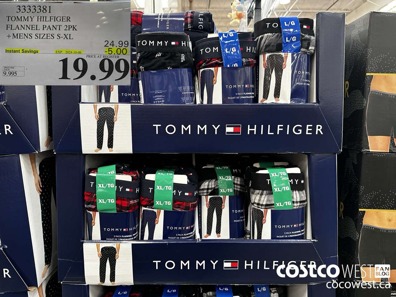 3333381 TOMMY HILFIGER FLANNEL PANT 2PK MENS SIZES S-XL ($5.00 INSTANT SAVINGS EXPIRES ON 2024-10-06) $19.99