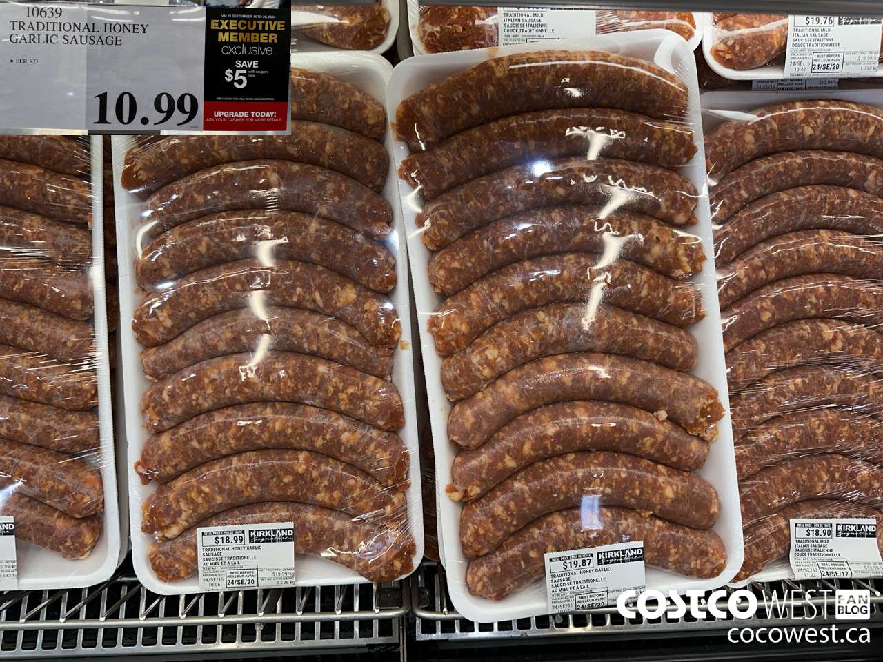 10639 TRADITIONAL HONEY GARLIC SAUSAGES ($5.00 INSTANT SAVINGS EXPIRES ON 2024-09-29) $5.99