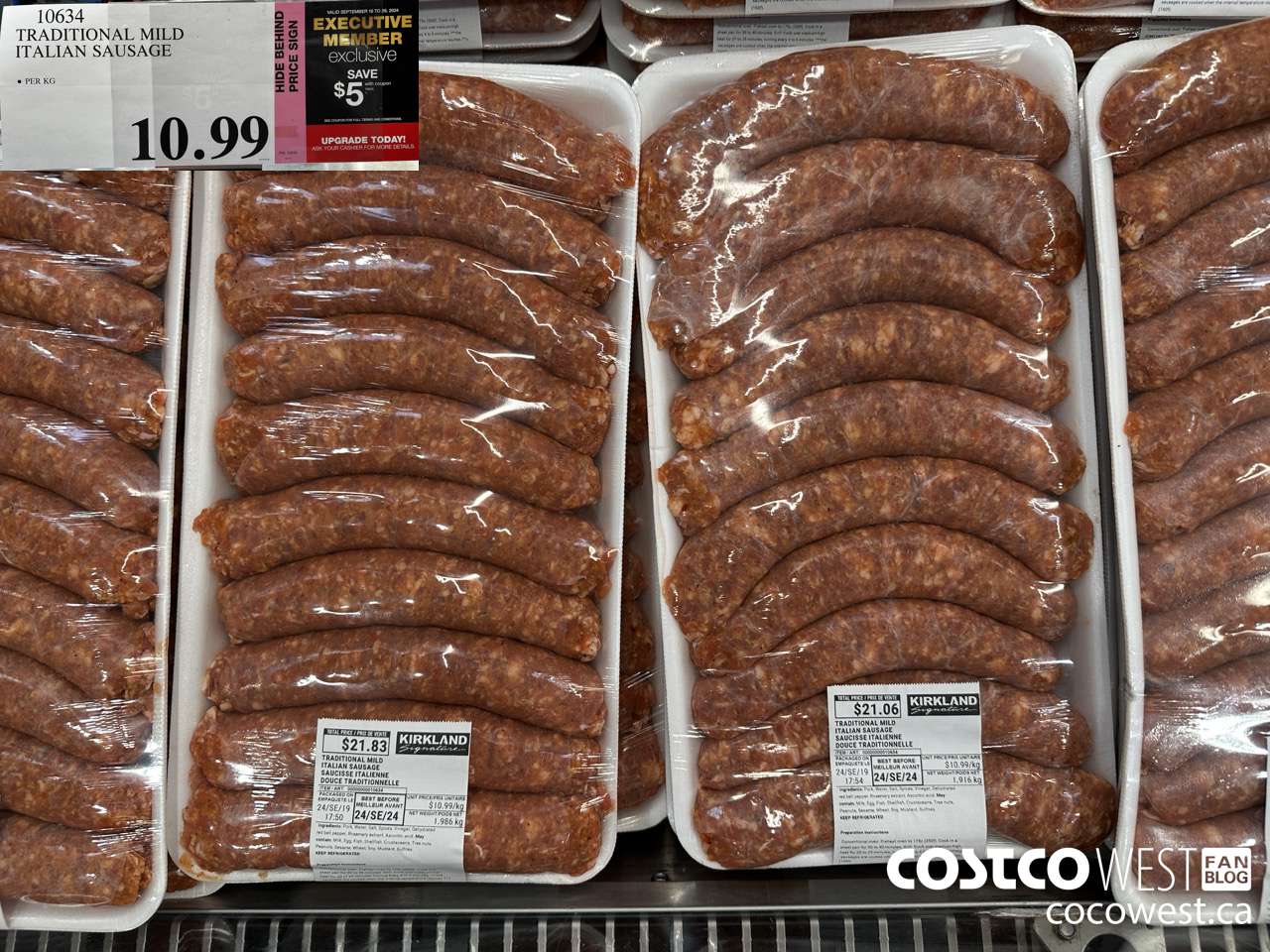 10634 TRADITIONAL MILD ITALIAN SAUSAGE ($5.00 INSTANT SAVINGS EXPIRES ON 2024-09-29) $5.99