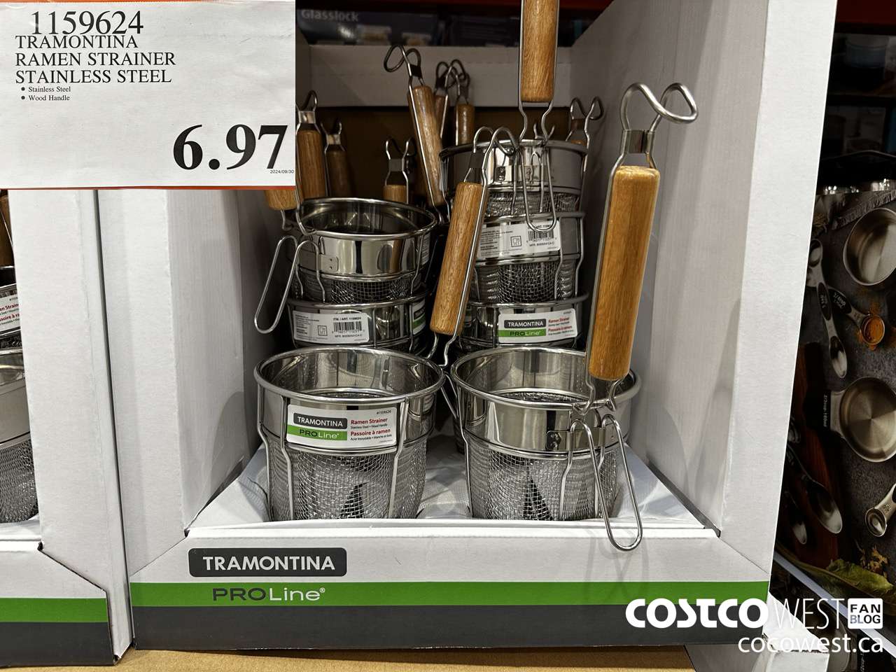 1159624 TRAMONTINA RAMEN STRAINER STAINLESS STEEL  $6.97