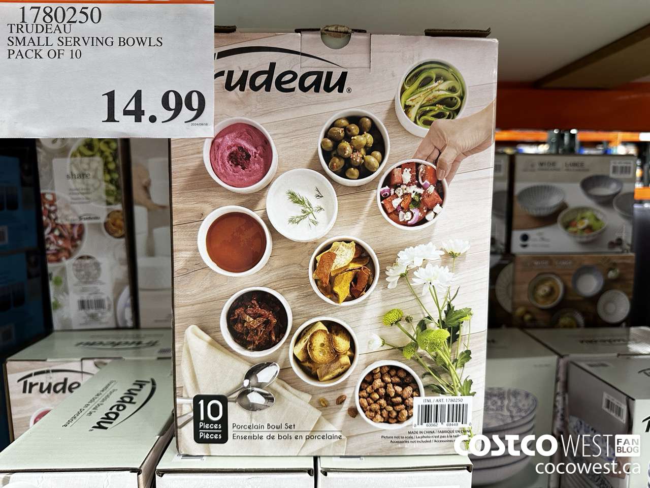 1780250 TRUDEAU SMALL SERVING BOWLS PACK OF 10 $14.99