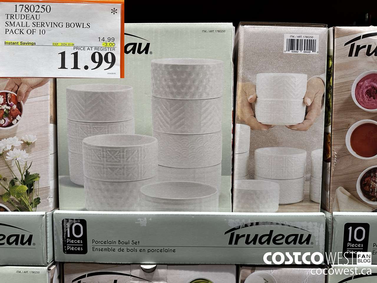 1780250 TRUDEAU SMALL SERVING BOWLS PACK OF 10 ($3.00 INSTANT SAVINGS EXPIRES ON 2024-10-06) $11.99