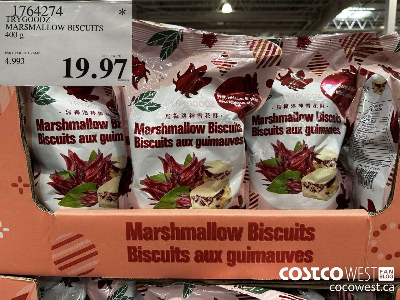 1764274 TRYGOODZ MARSHMALLOW BISCUITS 400G $19.97