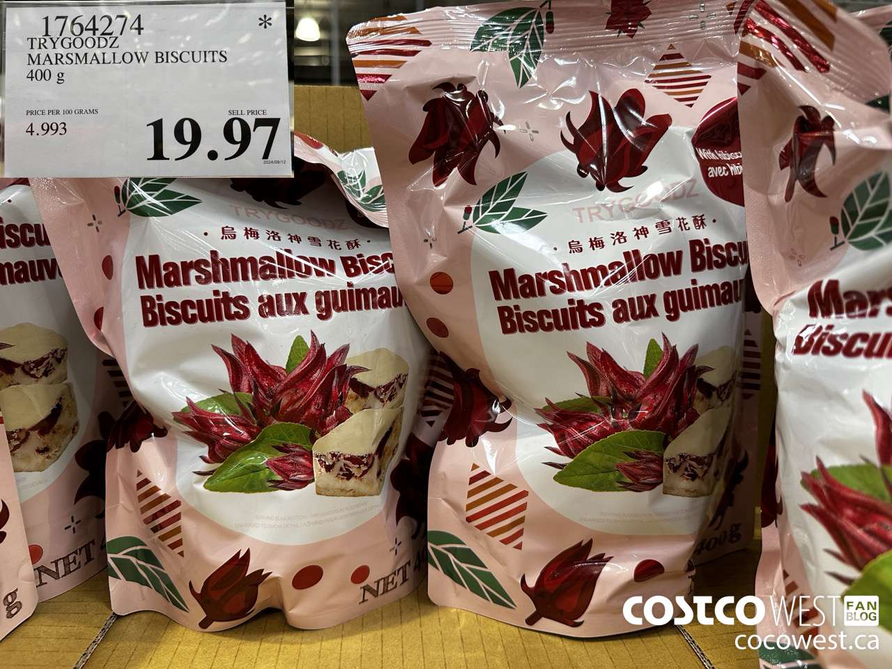 1764274 TRYGOODZ MARSHMALLOW BISCUITS 400G $19.97