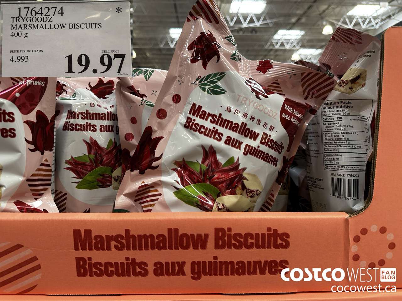 1764274 TRYGOODZ MARSHMALLOW BISCUITS 400G $19.97