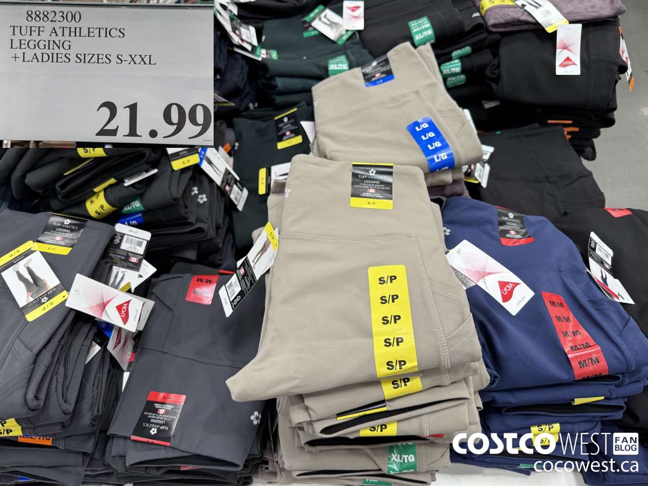 8882300 TUFF ATHLETICS LEGGING LADIES SIZES S-XXL $21.99