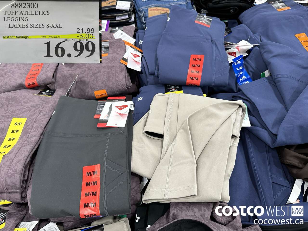 8882300 TUFF ATHLETICS LEGGING LADIES SIZES S-XXL ($5.00 INSTANT SAVINGS EXPIRES ON 2024-09-29) $16.99