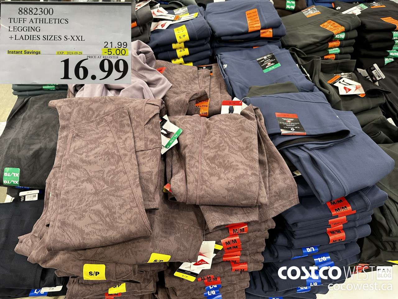 8882300 TUFF ATHLETICS LEGGING LADIES SIZES S-XXL ($5.00 INSTANT SAVINGS EXPIRES ON 2024-09-29) $16.99