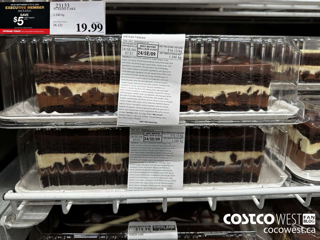 23133 TUXEDO CAKE $18.995.00 (EXPIRES ON 2024-09-15) $14.99