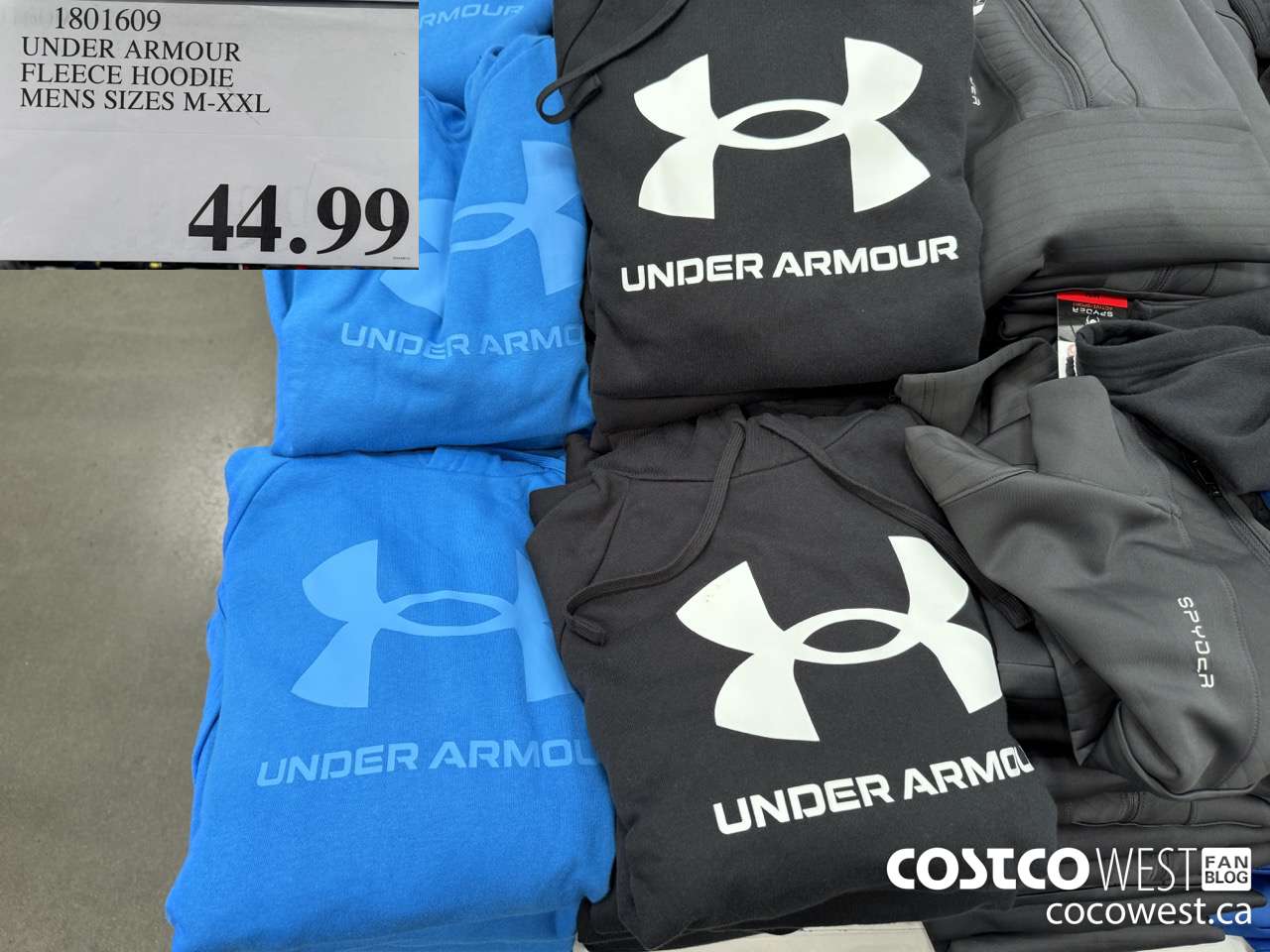 1801609 UNDER ARMOUR FLEECE HOODIE MENS SIZES M-XXL $44.99