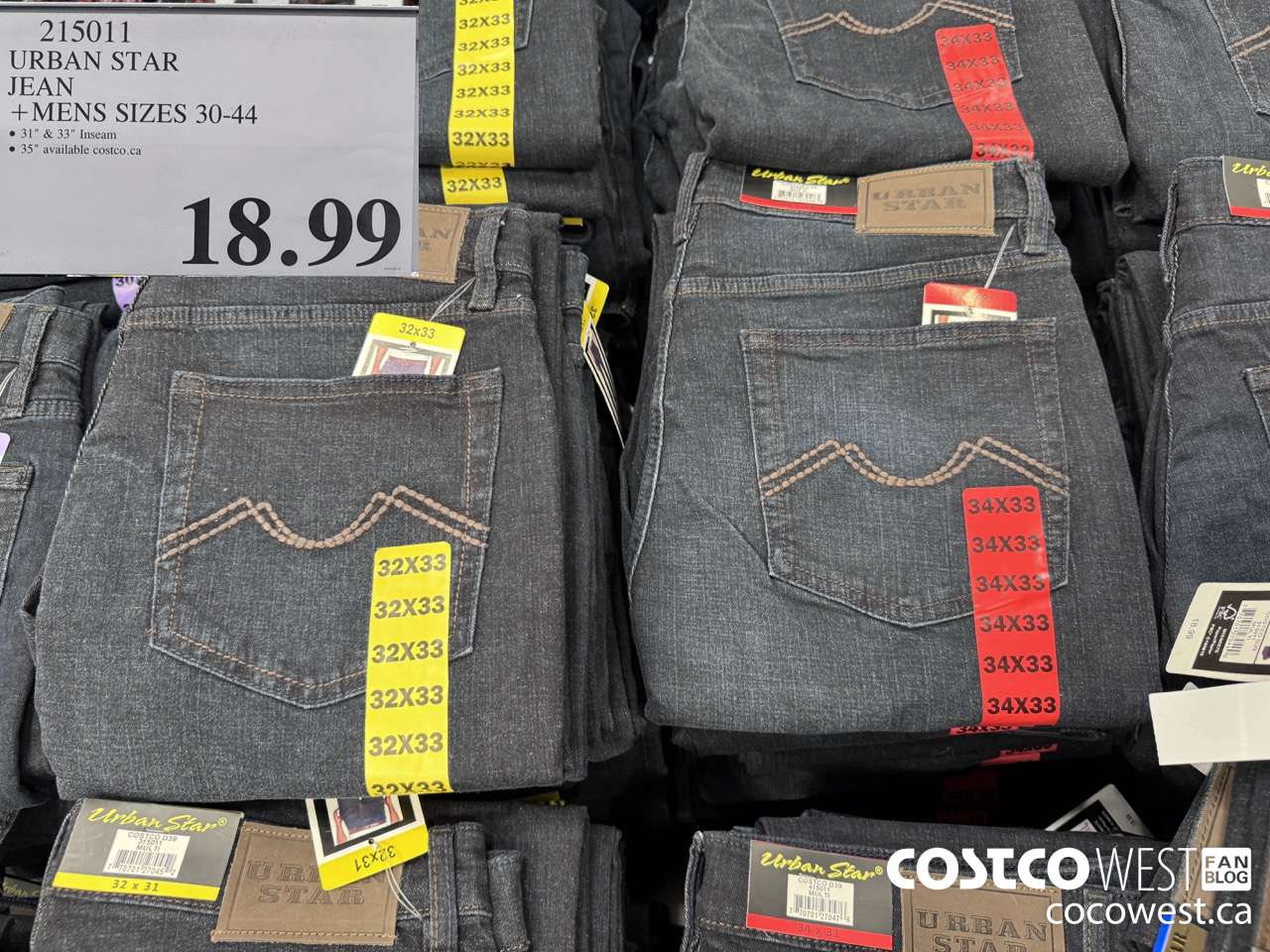 215011 URBAN STAR JEAN MENS SIZES 30-44 $18.99