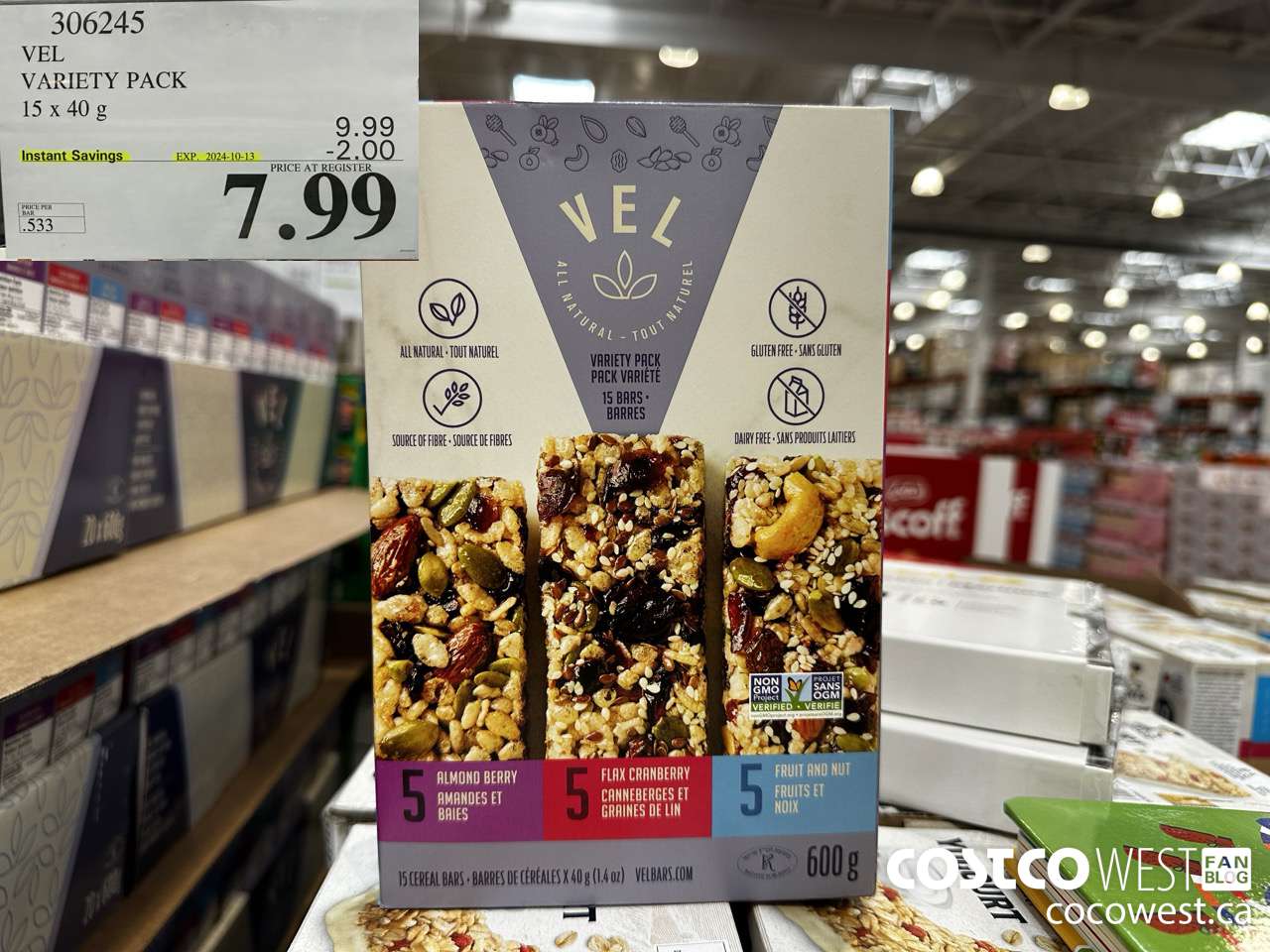 306245 VEL VARIETY PACK 15 x 40g ($2.00 INSTANT SAVINGS EXPIRES ON 2024-10-13) $7.99