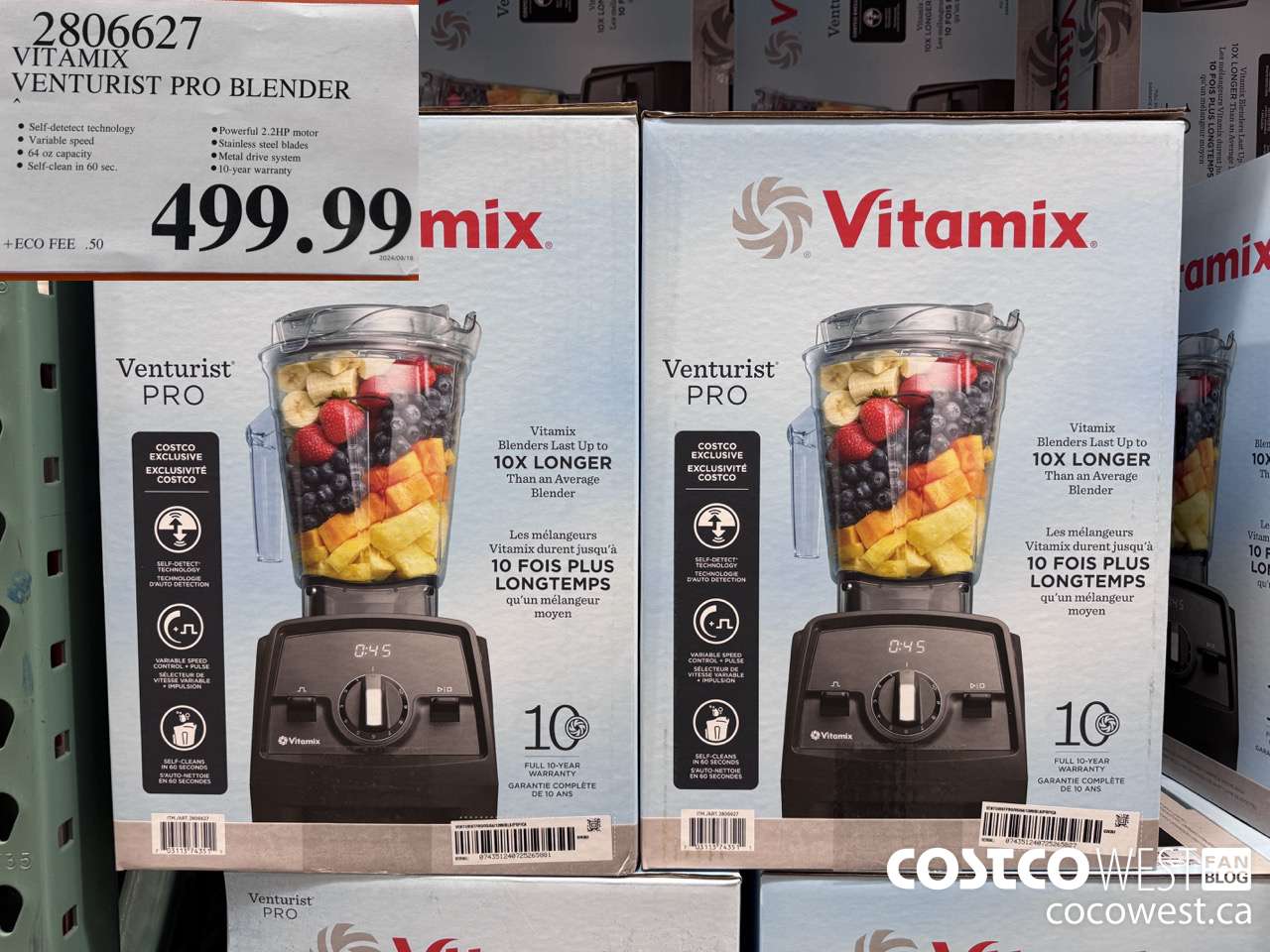 2806627 VITAMIX VENTURIST PRO BLENDER $499.99