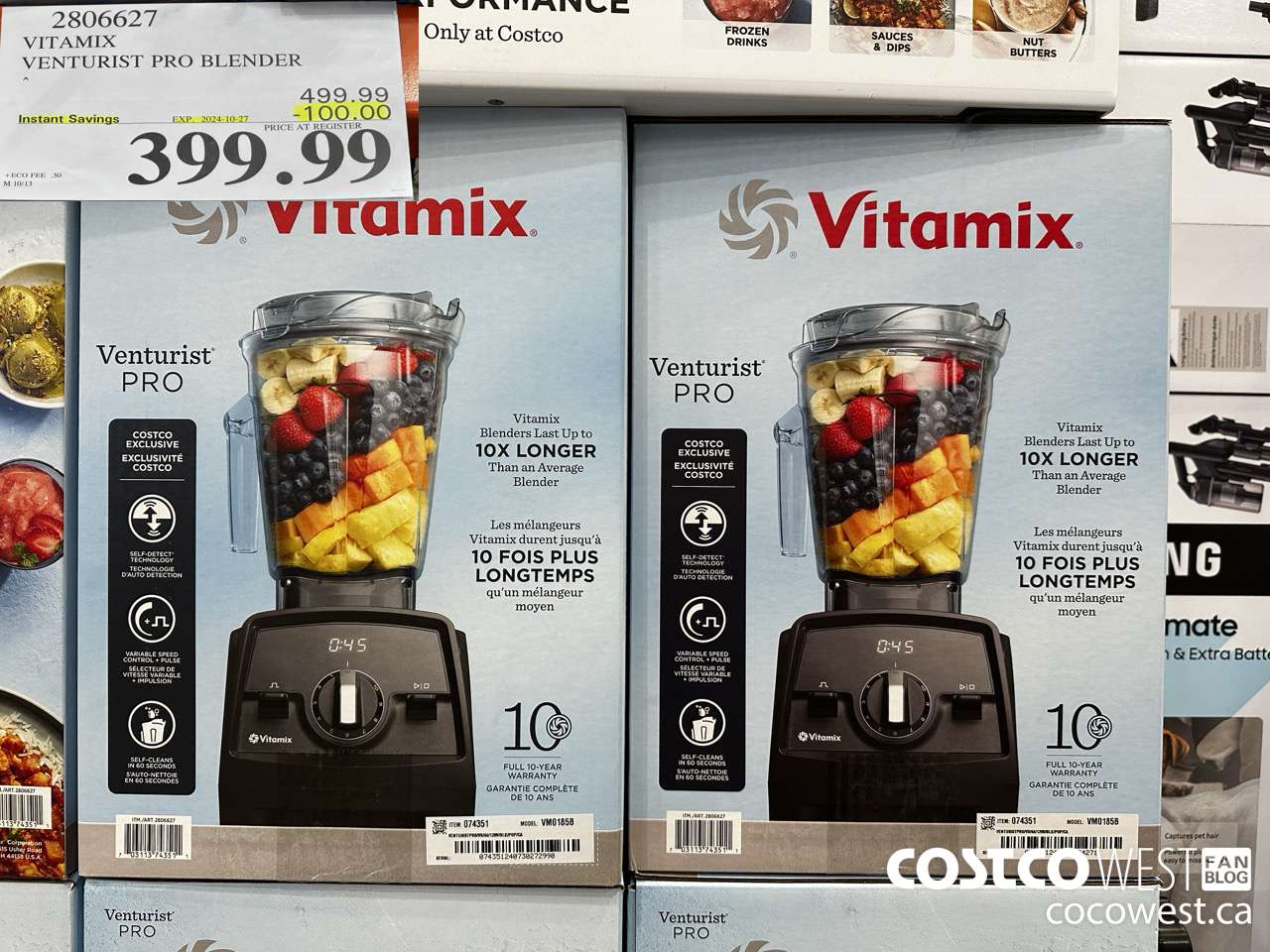 2806627 VITAMIX VENTURIST PRO BLENDER ($100.00 INSTANT SAVINGS EXPIRES ON 2024-10-27) $399.99