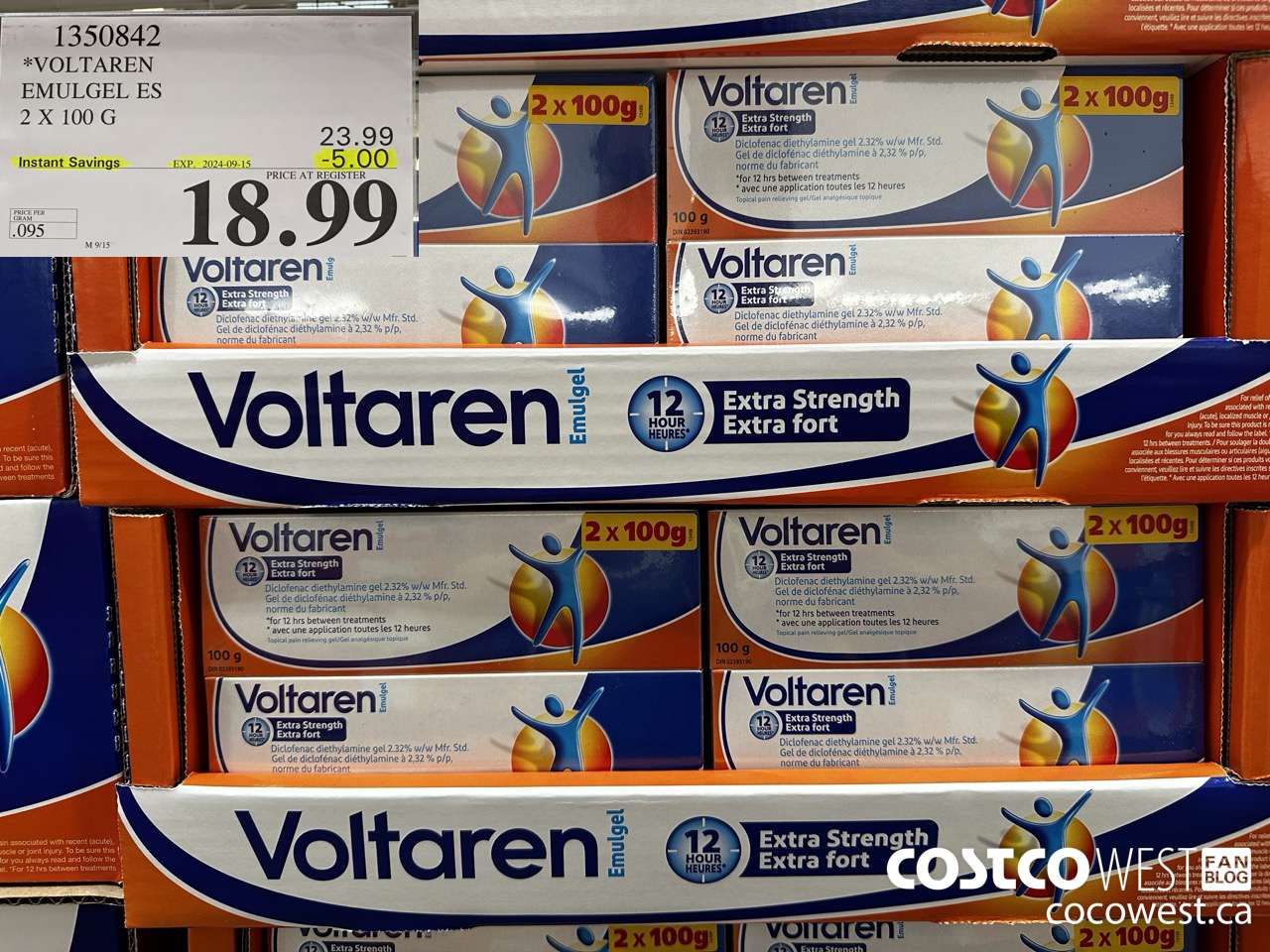 1350842 VOLTAREN EMUGEL ES 2 X 100 G ($5.00 INSTANT SAVINGS EXPIRES ON 2024-09-15) $18.99