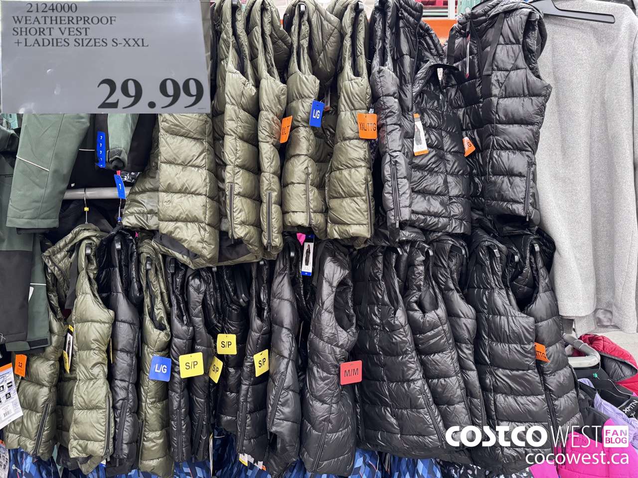 2124000 WEATHERPROOF SHORT VEST LADIES SIZES S-XXL $29.99