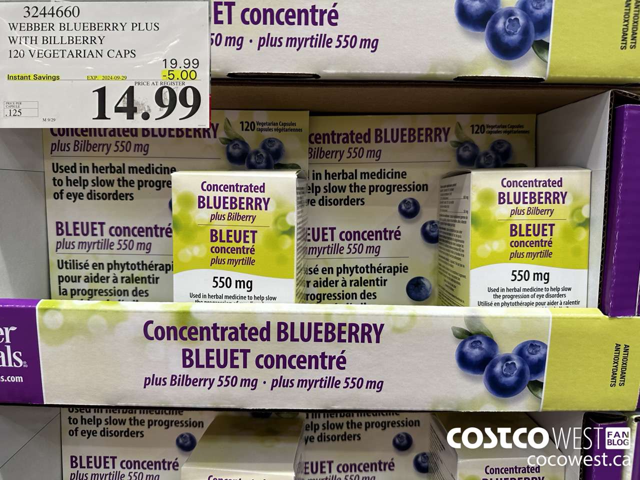 3244660 WEBBER BLUEBERRY PLUS WITH BILLBERRY 120 VEGETARIAN CAPS ($5.00 INSTANT SAVINGS EXPIRES ON 2024-09-29) $14.99