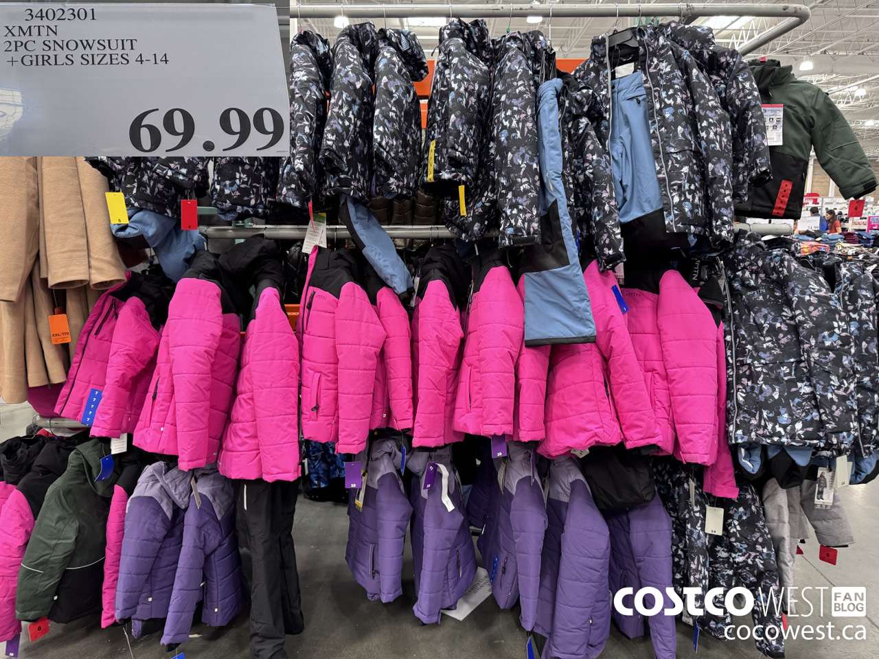 3402301 XMTN 2PC SNOWSUIT GIRLS SIZES 4-14 $69.99