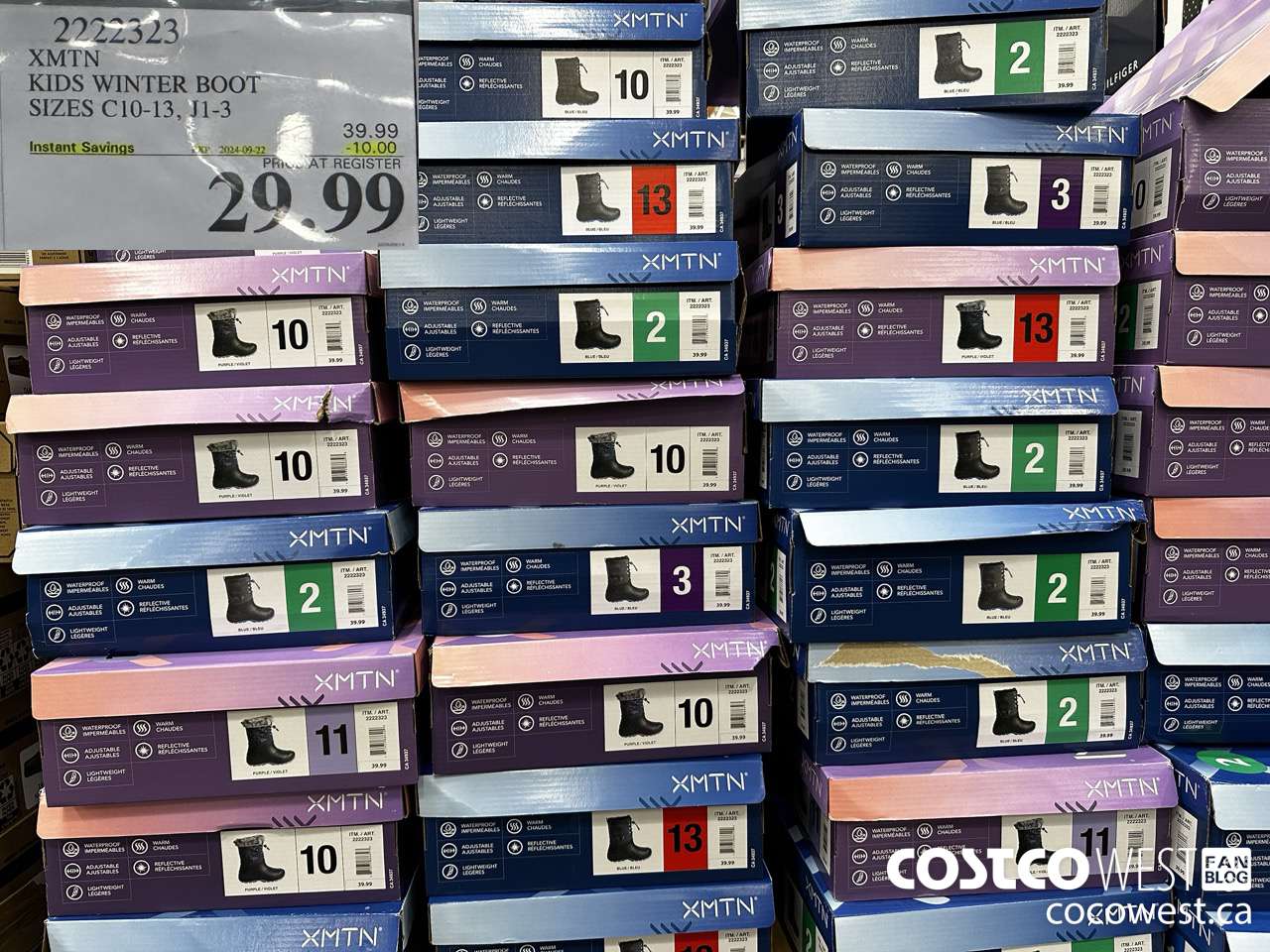 2222323 XMTN KIDS WINTER BOOT SIZES C10-13, J1-3 ($10.00 INSTANT SAVINGS EXPIRES ON 2024-09-22) $29.99