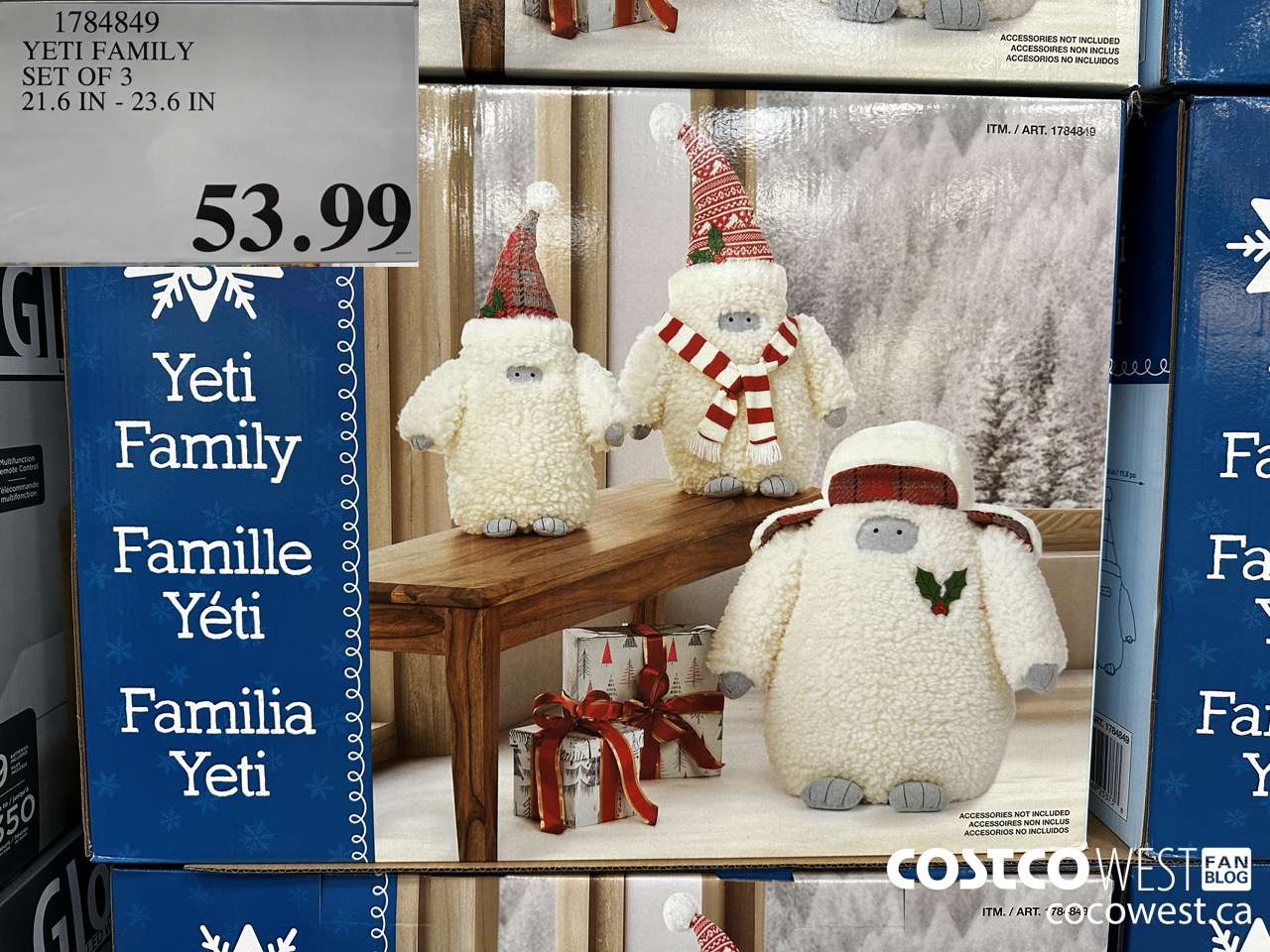 1784849 YETI FAMILY SET OF 3 21.6IN-23.6IN $53.99