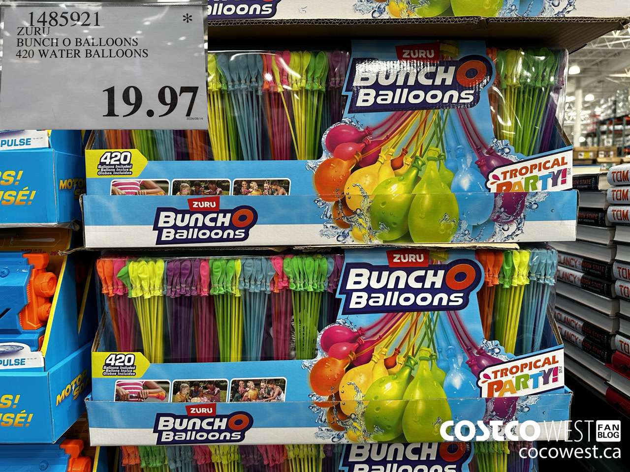1485921 ZURU BUNCH O BALLOONS 420 WATER BALLOONS $19.97