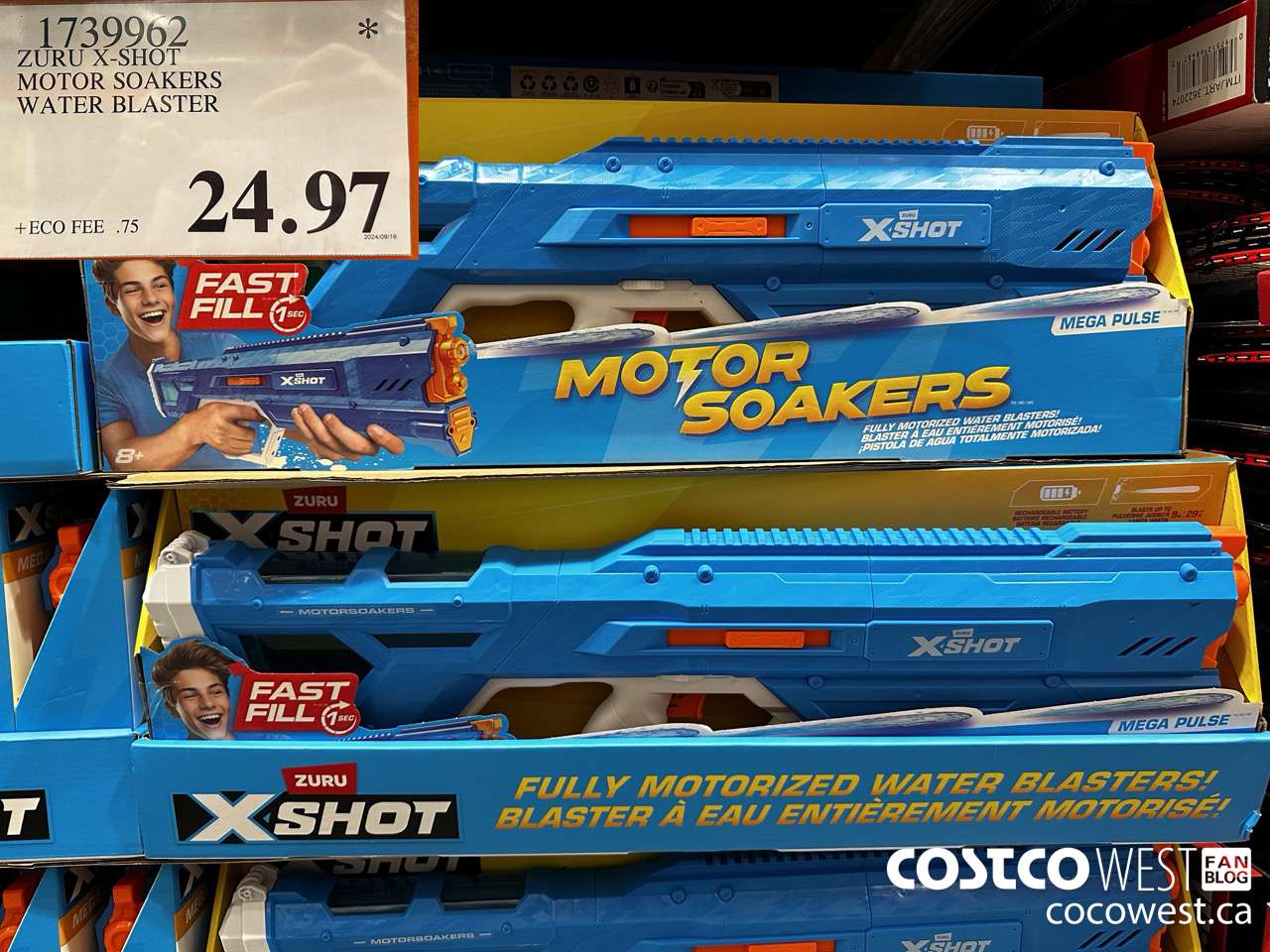 1739962 ZURU X-SHOT MOTOR SOAKERS WATER BLASTER $24.97