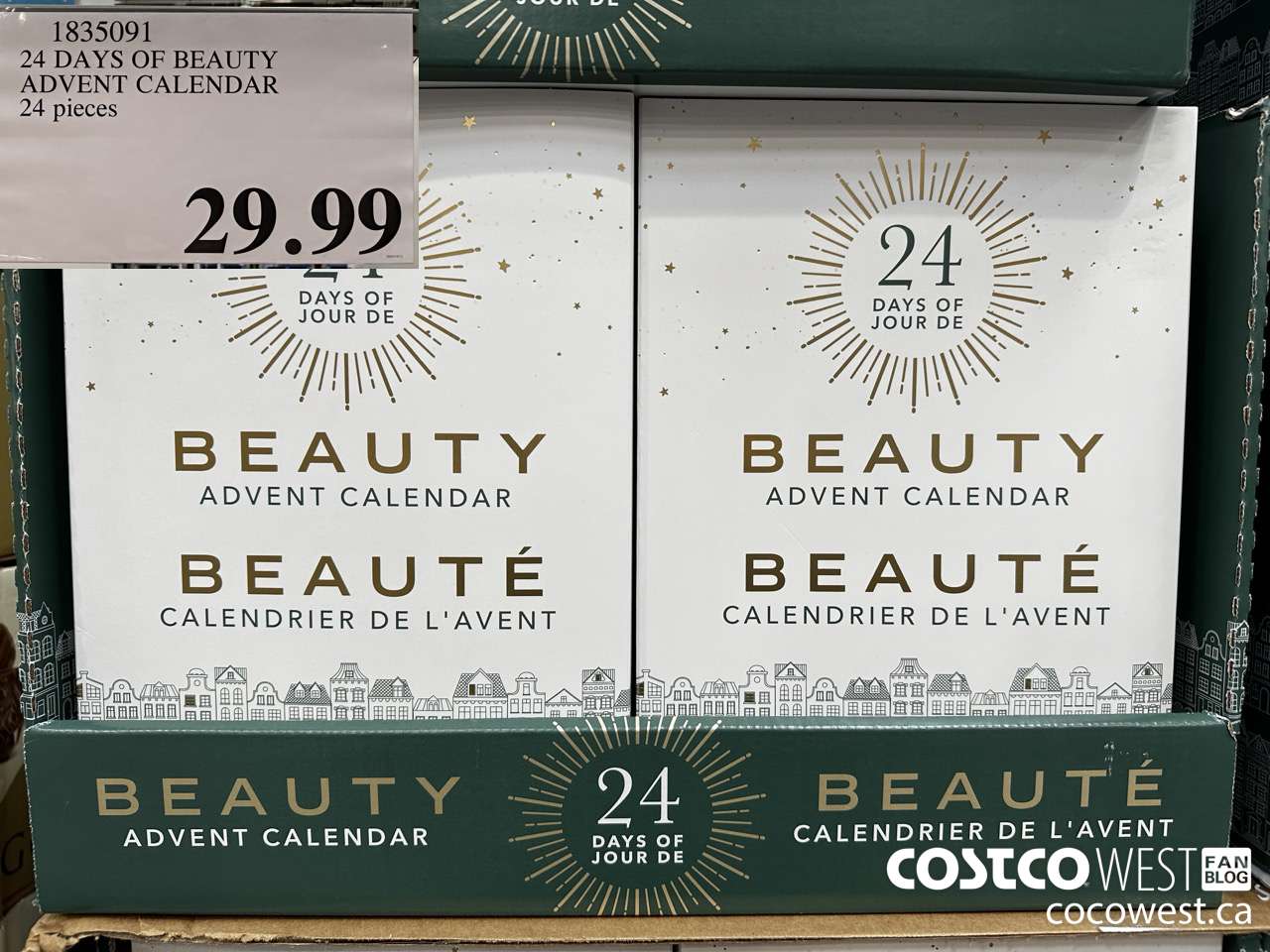 1835091 24 DAYS OF BEAUTY ADVENT CALENDAR 24 PIECES $29.99