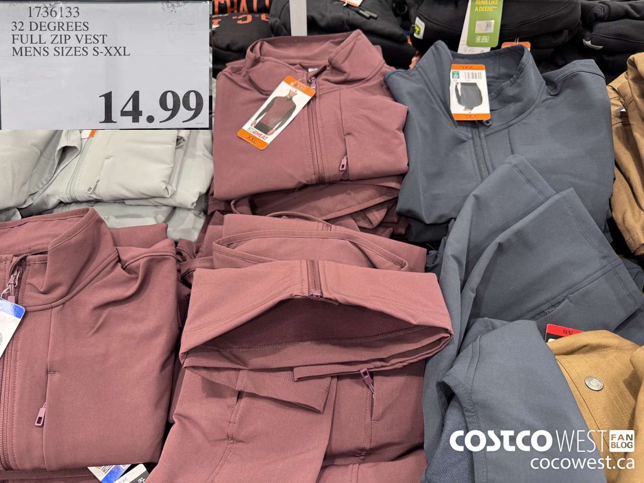 1736133 32 DEGREES FULL ZIP MENS SIZES S-XXL $14.99