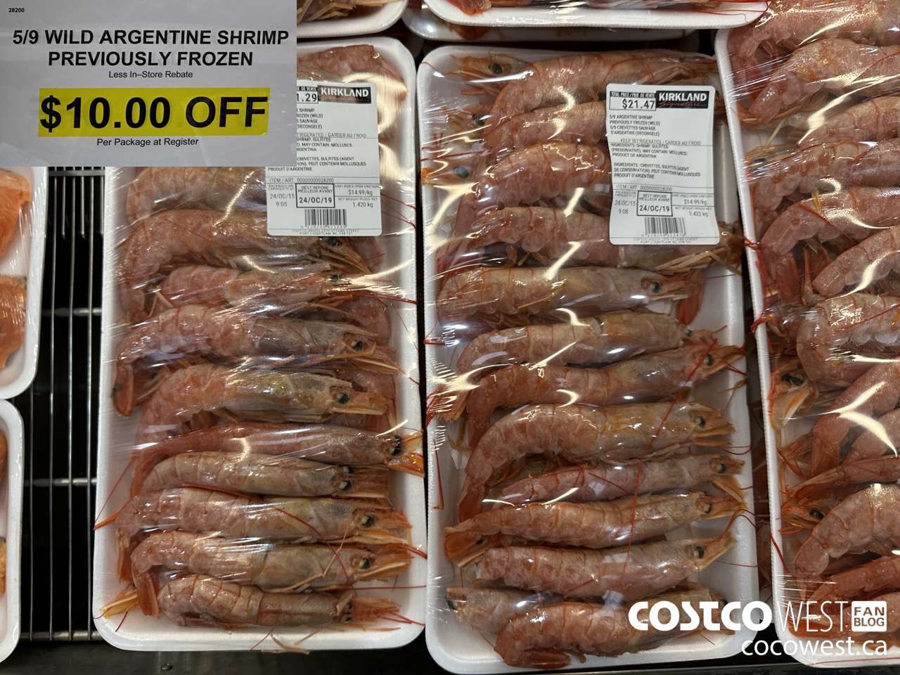 28200 5/9 WILD ARGENTINE SHRIMP PREVIOUSLY FROZEN ($10.00 INSTANT SAVINGS)