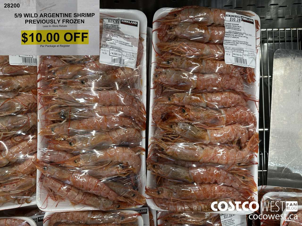 28200 5/9 WILD ARGENTINE SHRIMP PREVIOUSLY FROZEN ($10.00 INSTANT SAVINGS)