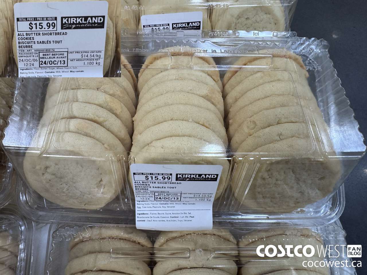 1855174 ALL BUTTER SHORTBREAD COOKIES $15.99