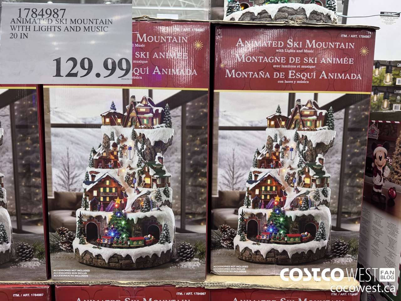 1784987 ANIMATED SKI MOUNTAIN WITH LIGHTS AND MUSIC 20 IN $129.99