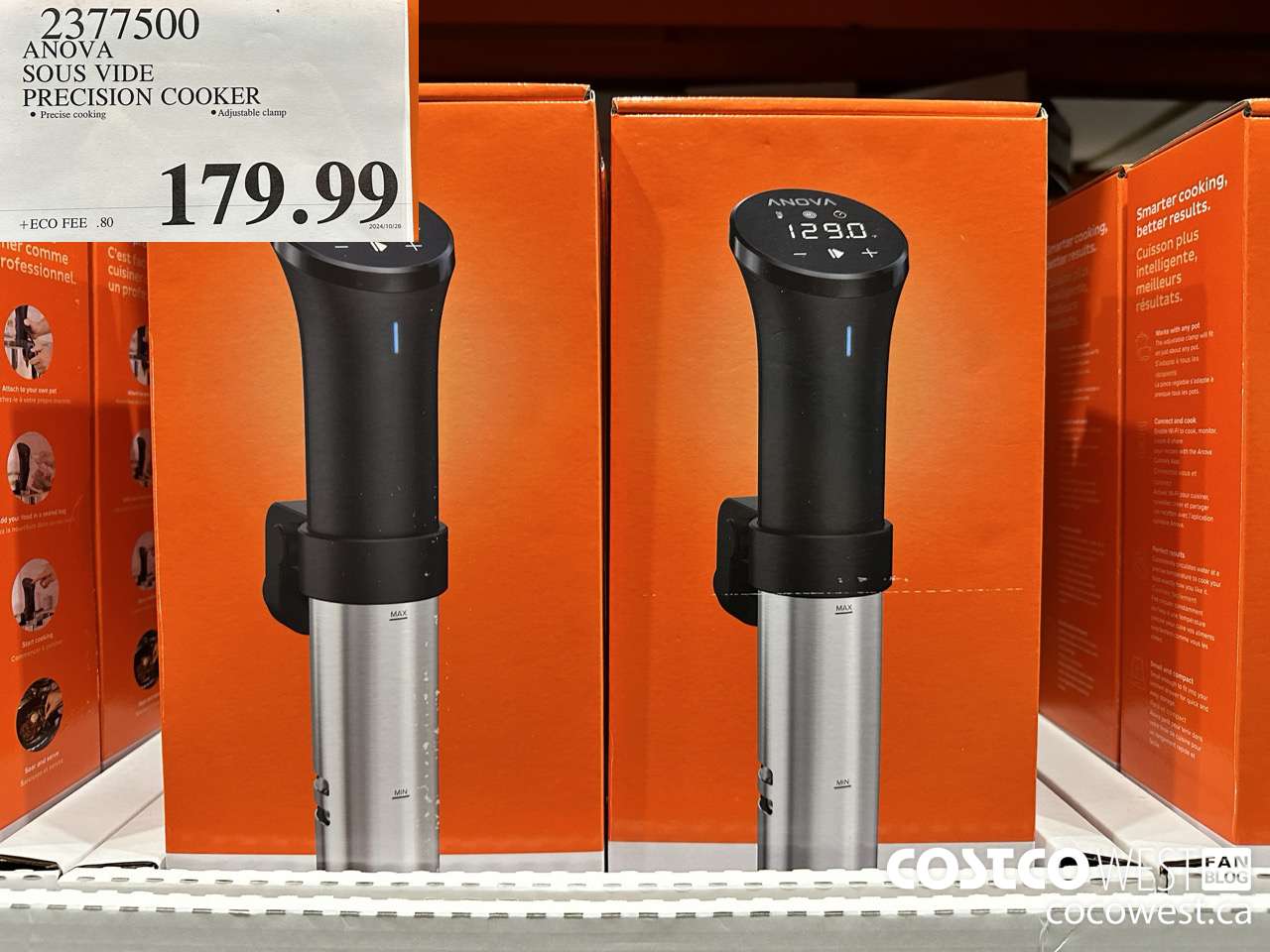 2377500 ANOVA SOUS VIDE PRECISION COOKER $179.99