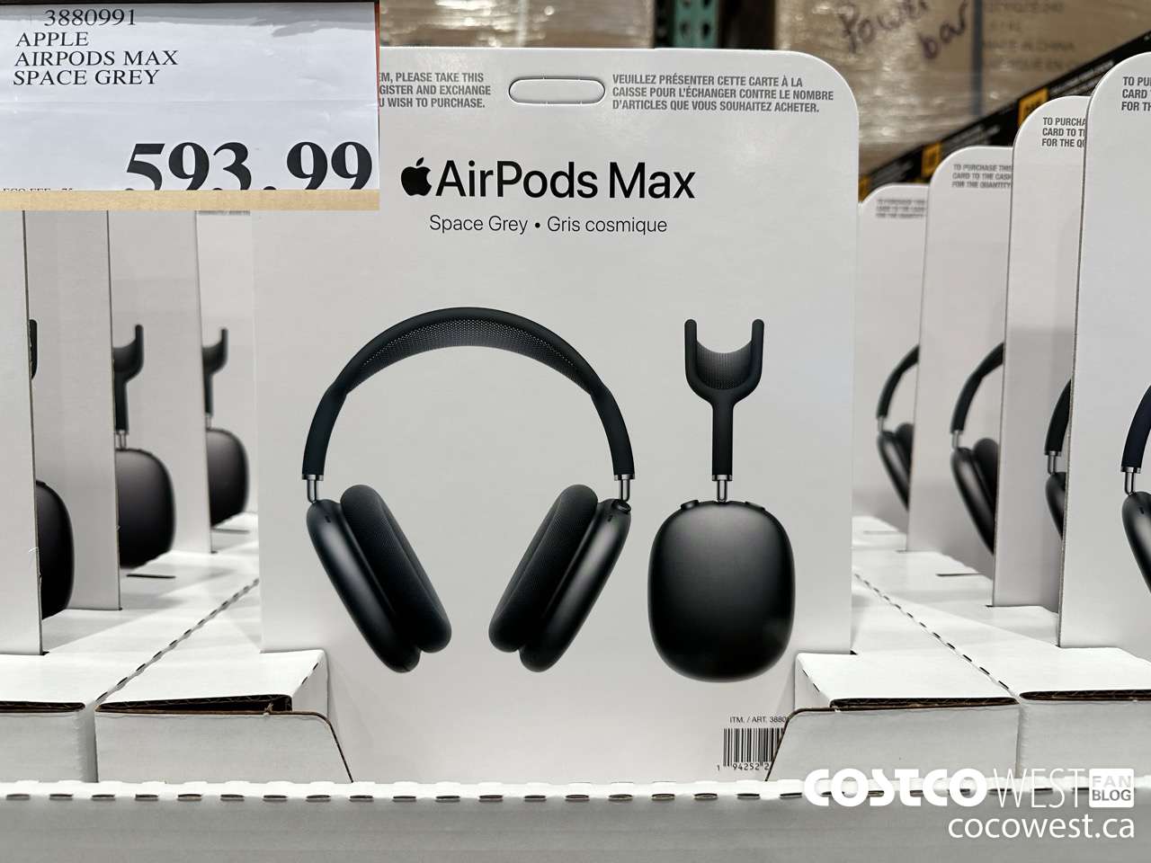 3880991 APPLE AIRPODS MAX SPACE GREY $593.99