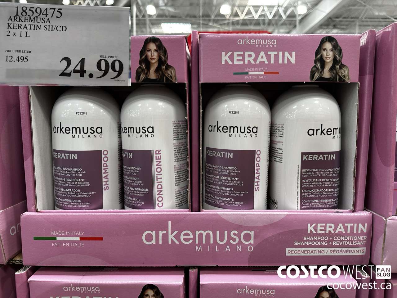 1859475 ARKEMUSA KERATIN SH/CD 2 X 1L $24.99