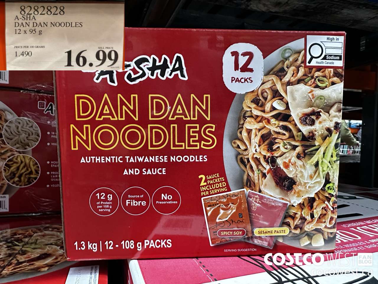 8282828 A-SHA DAN DAN NOODLES 12 X 95G $16.99