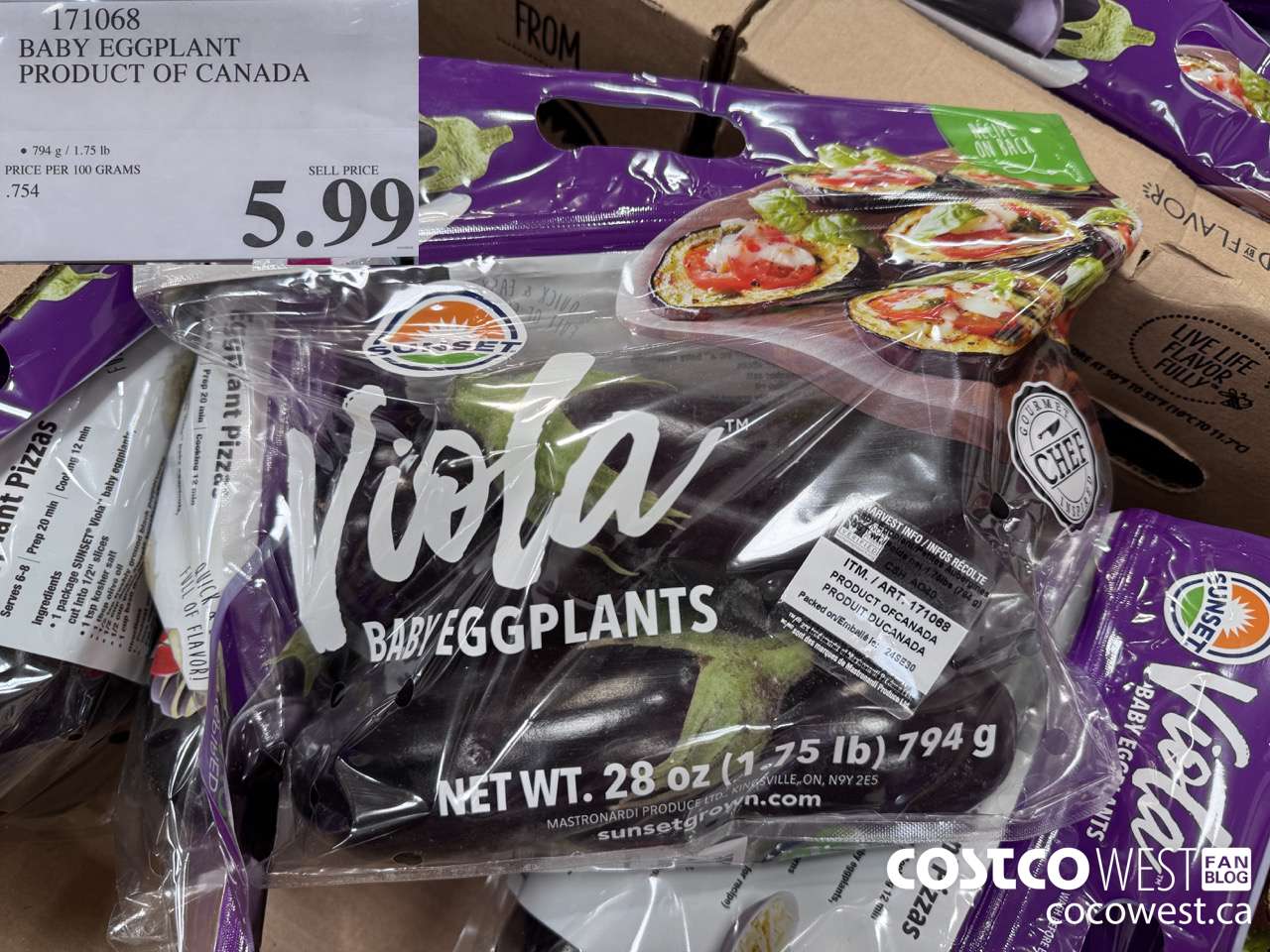 171068 BABY EGGPLANT PRODUCT OF CANADA $5.99