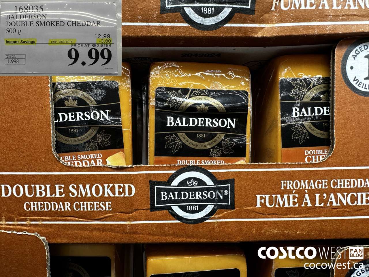 168035 BALDERSON DOUBLE SMOKED CHEDDAR 500 g ($3.00 INSTANT SAVINGS EXPIRES ON 2024-10-13) $9.99