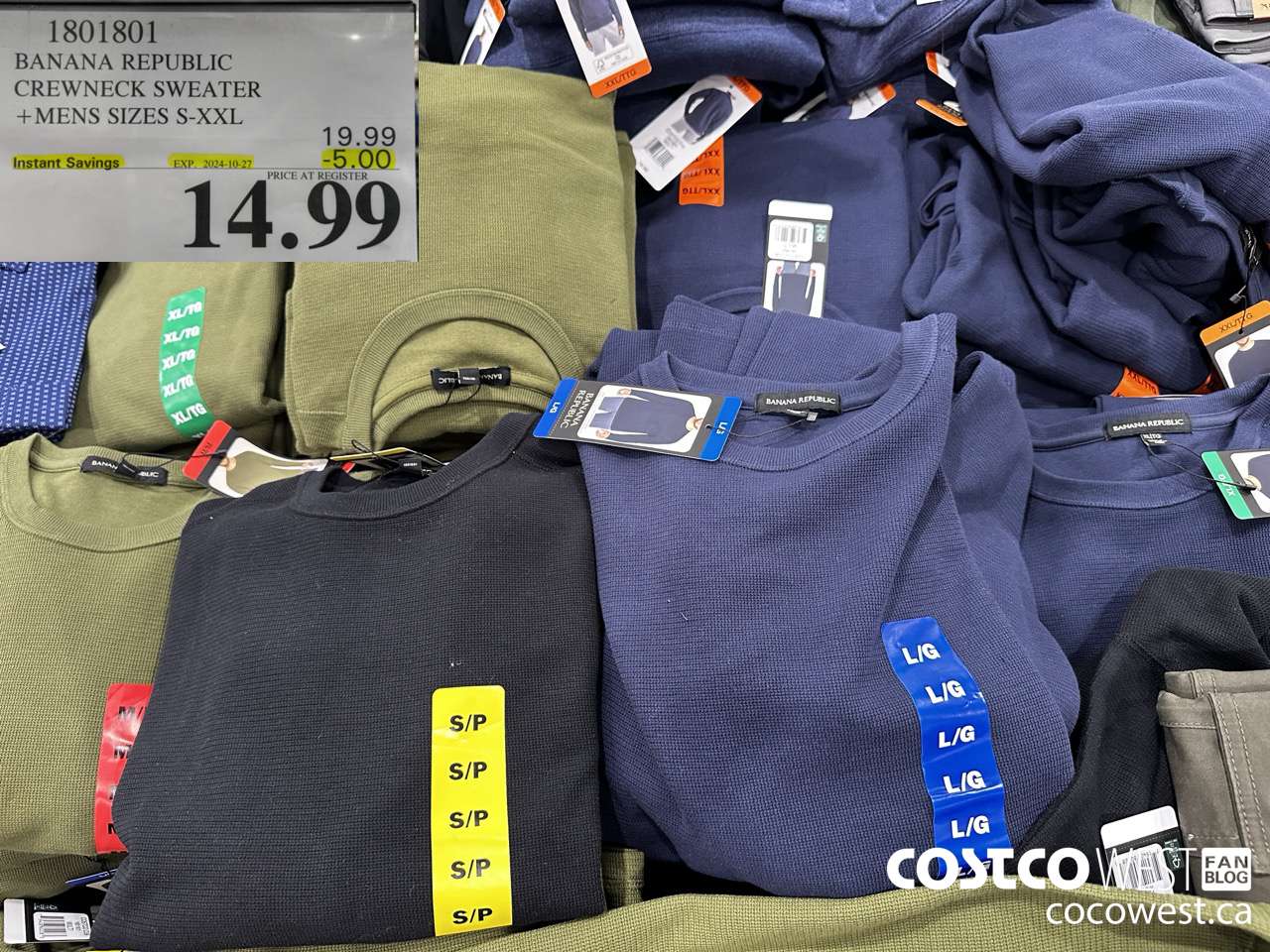 1801801 BANANA REPUBLIC CREWNECK SWEATER MENS SIZES S-XXL ($5.00 INSTANT SAVINGS EXPIRES ON 2024-10-27) $14.99