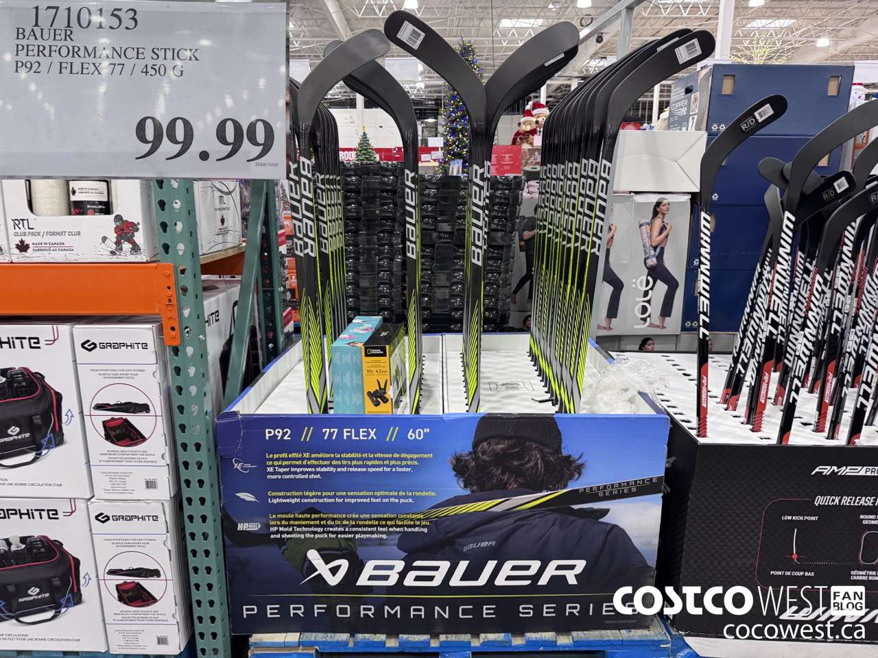 1710153 BAUER PERFORMANCE STICK P92 / FLEX 77 / 450G $99.99