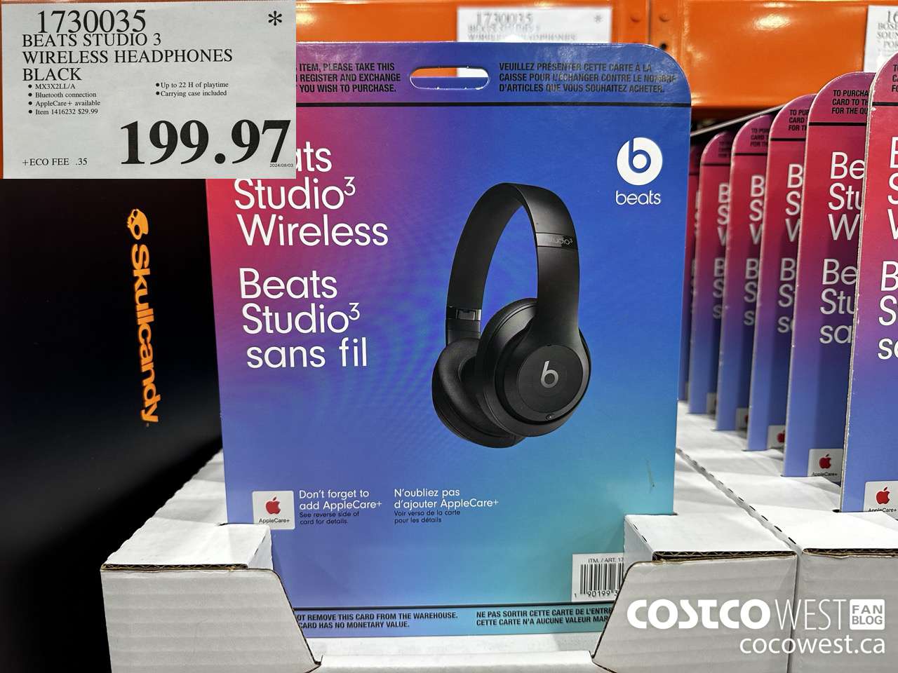 1730035 BEATS STUDIO 3 WIRELESS HEADPHONES BLACK $199.97