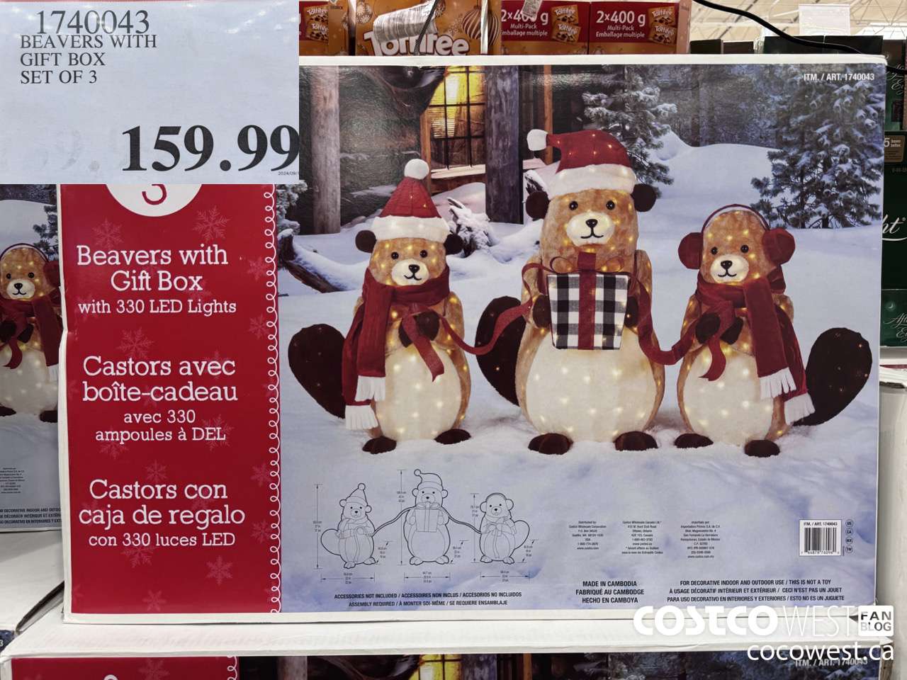 1740043 BEAVERS WITH GIFT BOX SET OF 3 $159.99