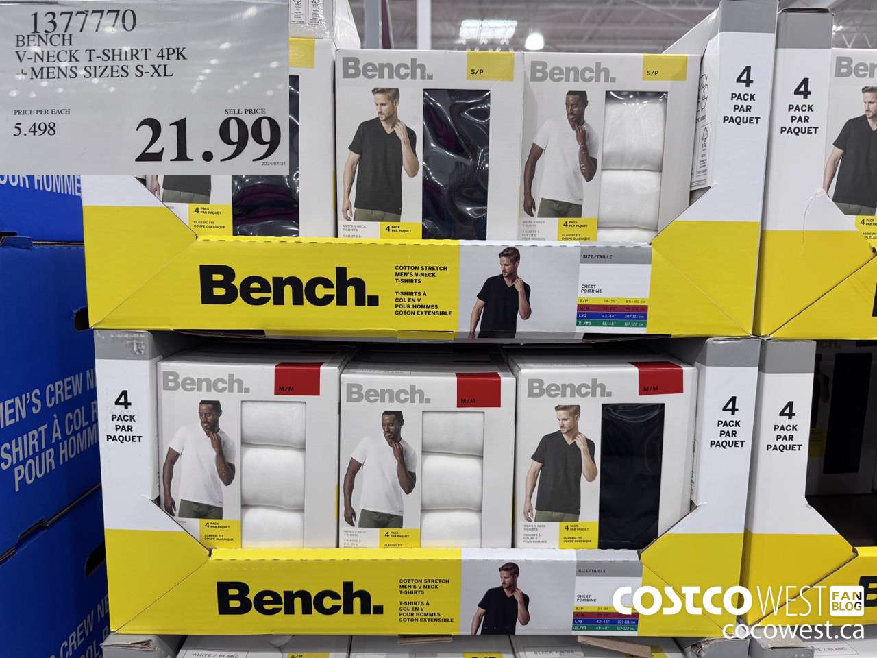 1377770 BENCH V-NECK T-SHIRT MENS SIZES S-XL $21.99