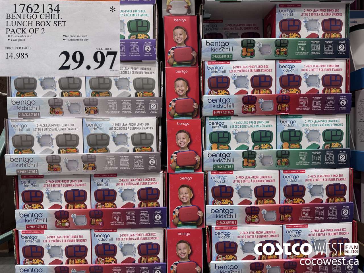 1762134 BENTGO CHILL LUNCH BOX SET PACK OF 2 $29.97