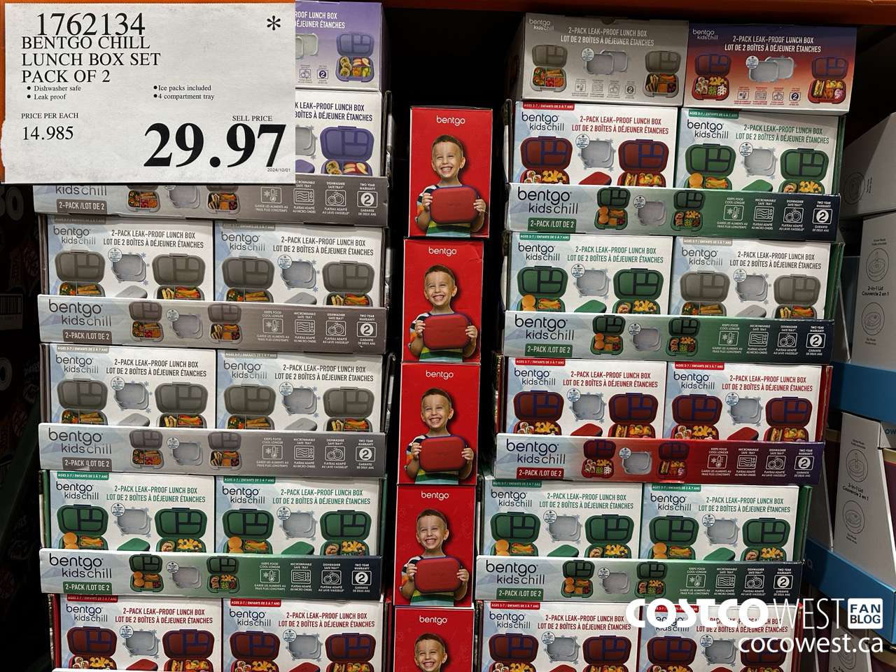 1762134 BENTGO CHILL LUNCH BOX SET PACK OF 2 $29.97