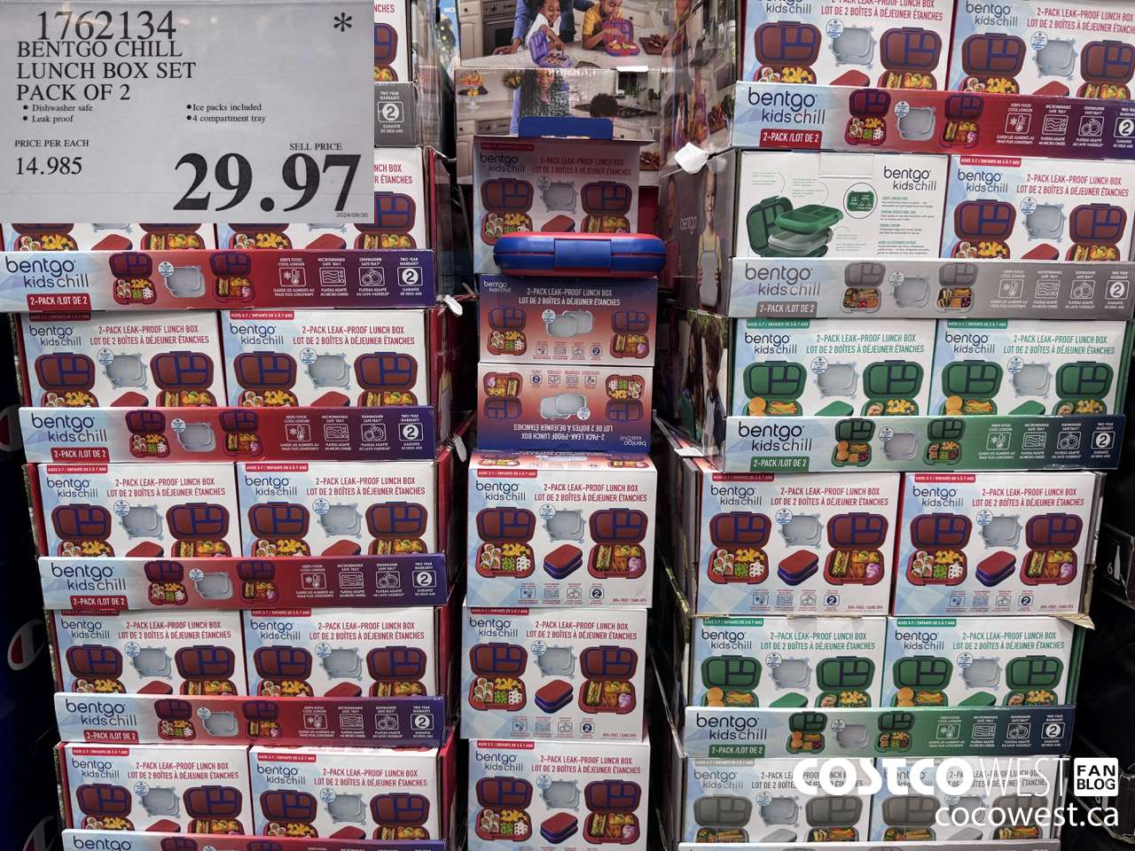 1762134 BENTGO CHILL LUNCH BOX SET PACK OF 2 $29.97