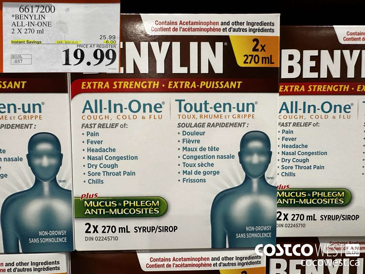 6617200 BENYLIN ALL-IN-ONE 2 X 270 ML ($6.00 INSTANT SAVINGS EXPIRES ON 2024-10-13) $19.99